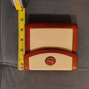 Tan and Brown Leather Wallet